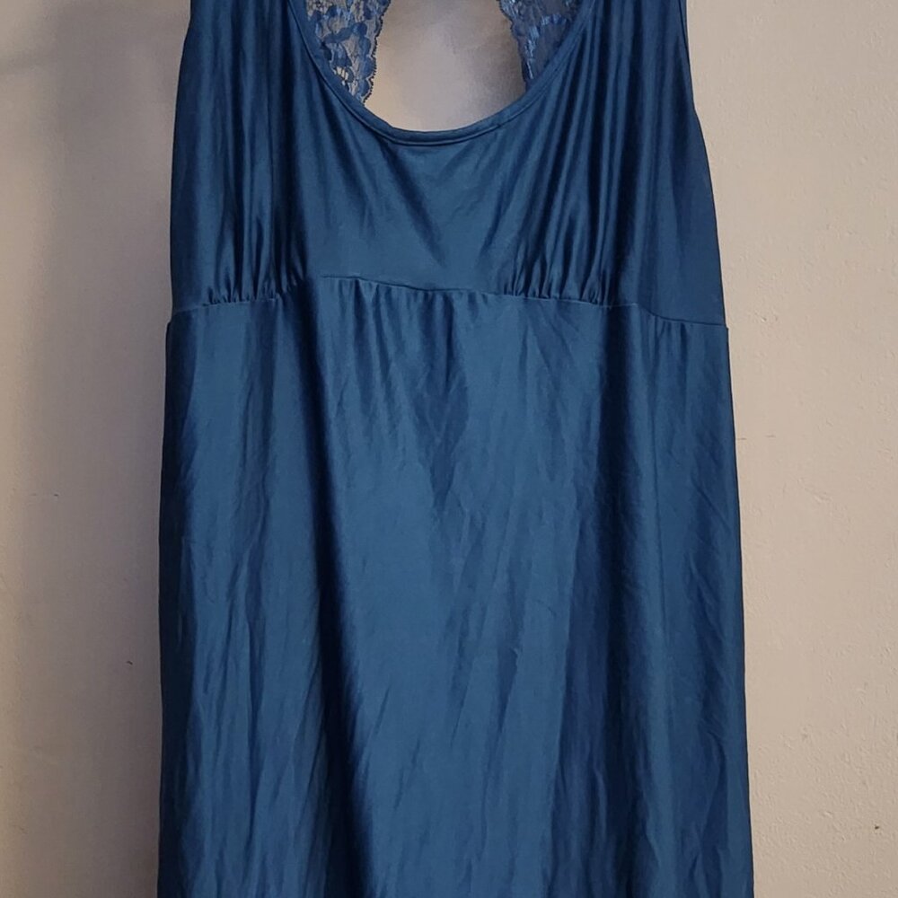 Comfy Sleep Dress with Lace Racerback - Picture 6 of 7